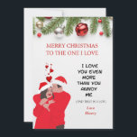 PERSONALIZED FUNNY ROMANTIC HUSBAND/WIFE CHRISTMAS HOLIDAY CARD<br><div class="desc">This personalized,  funny,  and romantic Christmas card is the perfect way to express your love and share some laughter with your spouse during the holiday season. It will be a cherished keepsake and a reminder of your special bond.
 Include an illustration or image that combines humor and romance.</div>