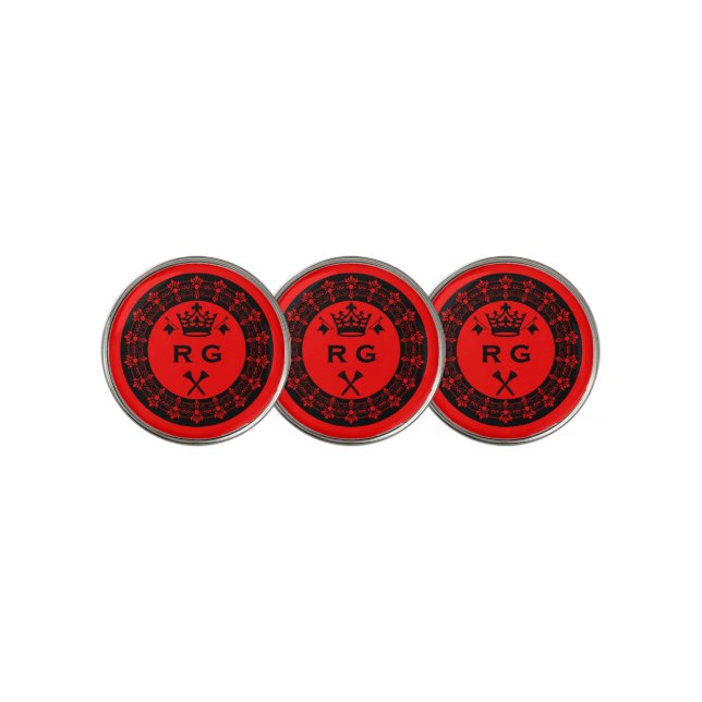Personalized Funny Royal Golf Ball Marker (3 Up)