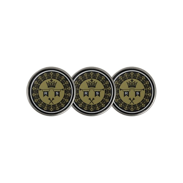 Personalized Funny Royal Golf Ball Marker (3 Up)