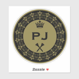 Personalized Funny Royal Golf Ball Sticker