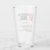 Personalized Funny RX Beer Prescription Glass (Back)