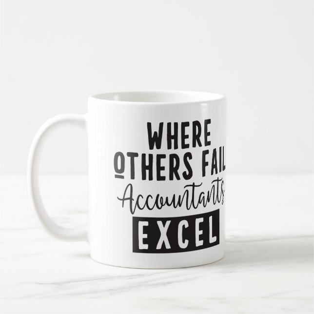 Personalized Funny Santa's Favorite Accountant Coffee Mug (Left)