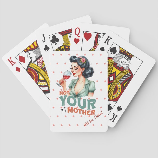 Personalized Funny Sarcastic gift for husband Poker Cards (Back)