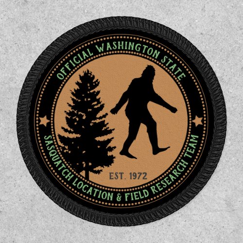 Personalized Funny Sasquatch Location and Research Patch