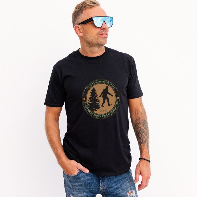 Personalized Funny Sasquatch Location and Research T-Shirt (Creator Uploaded)