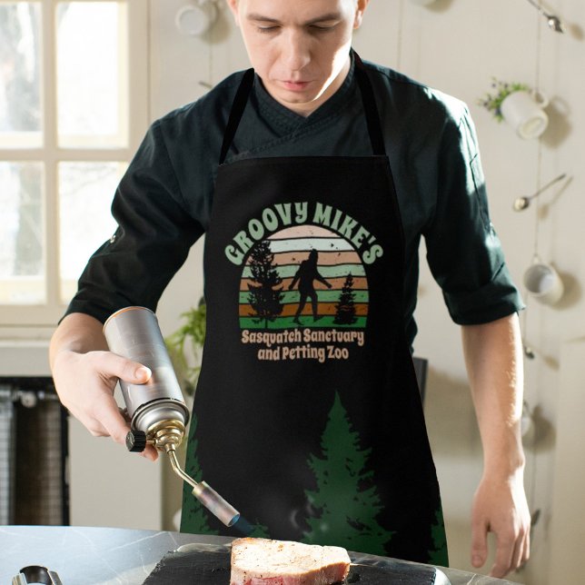 Personalized Funny Sasquatch Sanctuary Apron (Creator Uploaded)