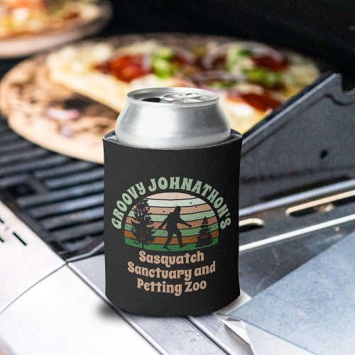 Personalized Funny Sasquatch Sanctuary Can Cooler