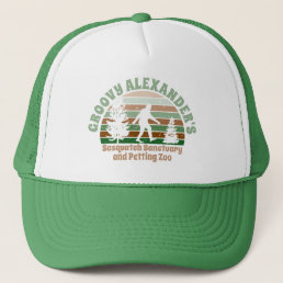 Personalized Funny Sasquatch Sanctuary Trucker Hat