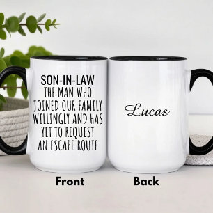 Personalized Funny Son In Law Mug
