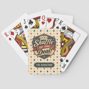 Personalized Funny Stylish Vintage  Poker Cards