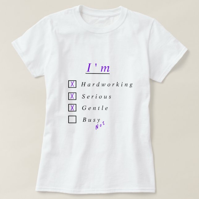 Personalized Funny T-Shirt (Design Front)