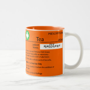 Personalized Funny Tea Prescription Coffee Mug