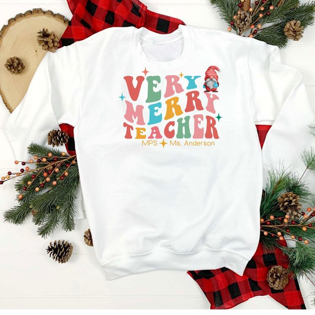 Personalized Funny Teacher Christmas Sweatshirt (Creator Uploaded)