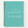 Personalized Funny To-Do List Teal Notebook