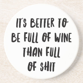 Personalized Funny Wine Bar Quotes I Coaster