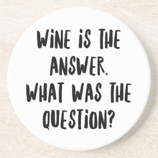 Personalized Funny Wine Bar Quotes III Coaster