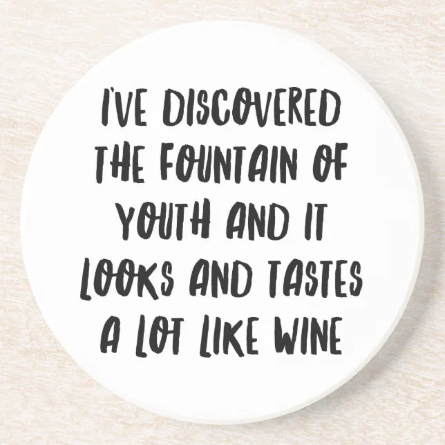 Personalized Funny Wine Bar Quotes IV Coaster Zazzle