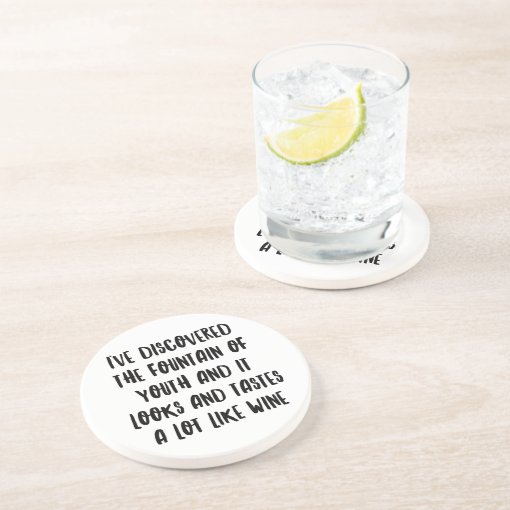 Personalized Funny Wine Bar Quotes IV Coaster Zazzle