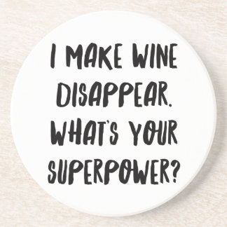 Personalized Funny Wine Bar Quotes IX Coaster