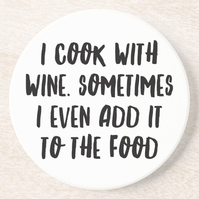 Personalized Funny Wine Bar Quotes V Coaster (Front)
