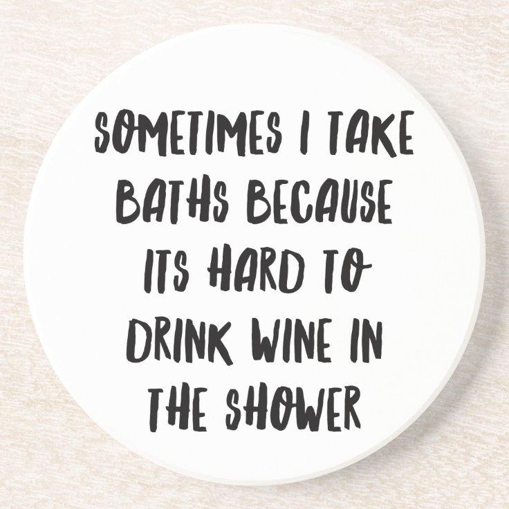 Personalized Funny Wine Bar Quotes VIII Coaster Zazzle