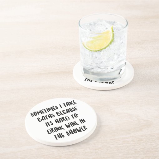 Personalized Funny Wine Bar Quotes VIII Coaster Zazzle