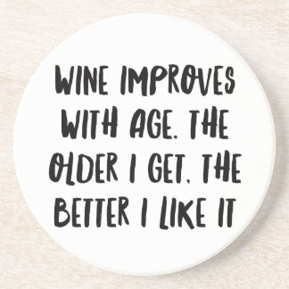 Personalized Funny Wine Bar Quotes XI Coaster