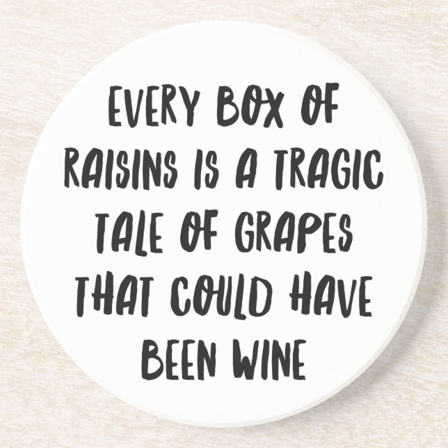 Personalized Funny Wine Bar Quotes XIII Coaster (Front)
