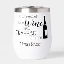 Personalized Funny Wine Lover Quote Mom Kitchen