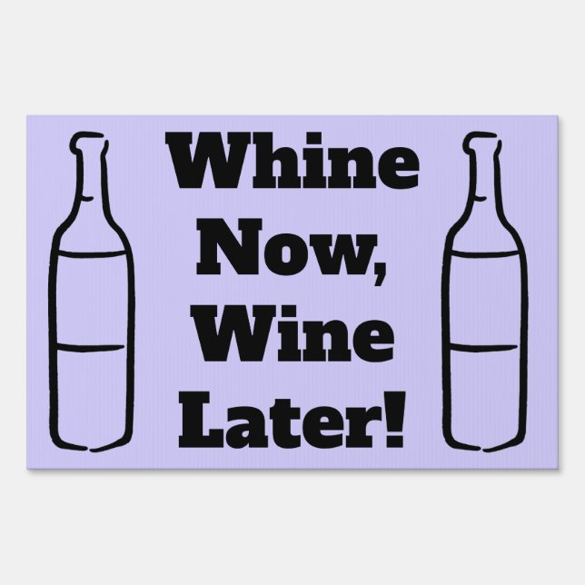 Personalized Funny Wine Running Sports Marathon Sign (Front)