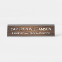 Personalized Funny Wood Paneling Procrastinator