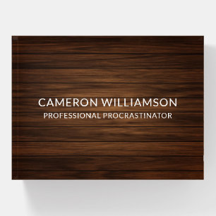 Personalized Funny Wood Paneling Procrastinator Paperweight
