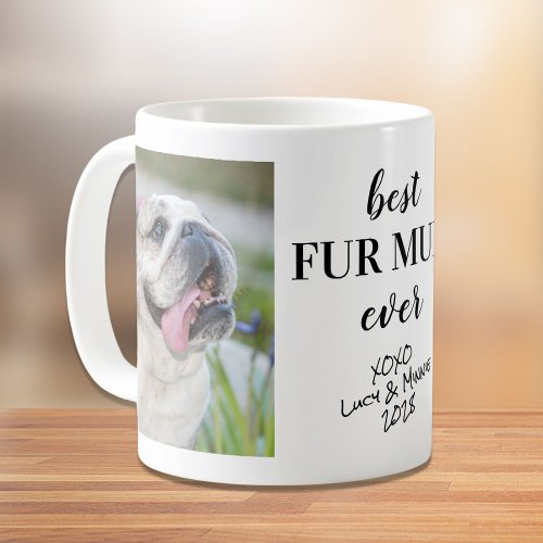 Personalized Fur Mum Photos Coffee Mug