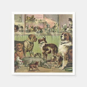 Personalized Furry Friends Dog Lovers Napkins