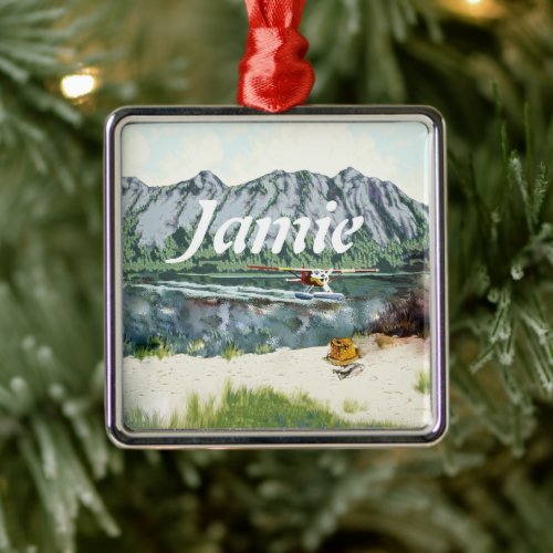 Personalized Future Bear Guide Metal Ornament