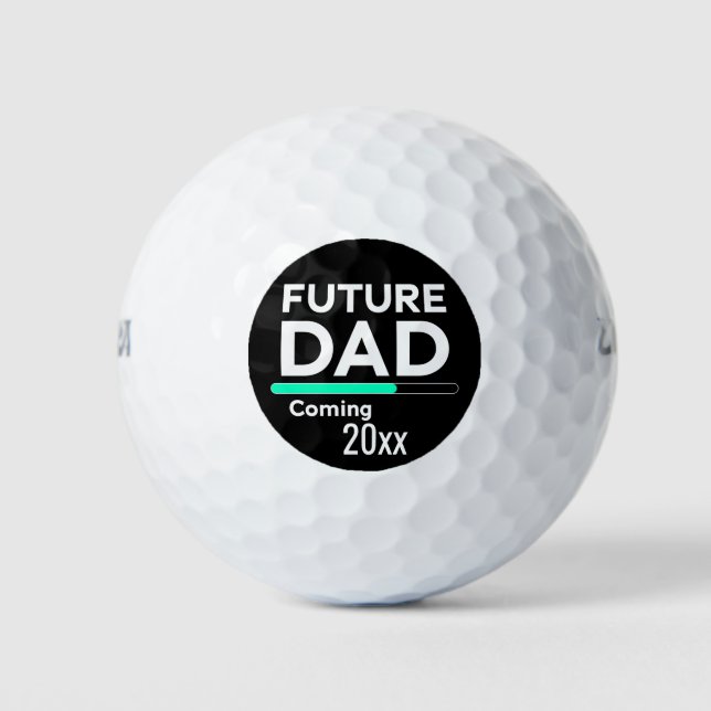 Personalized Future Dad Coming 2023 Golf Balls (Front)