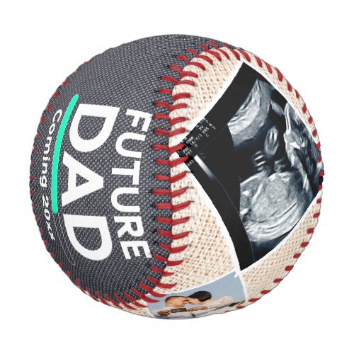 Personalized Future Dad Coming 2023 With 4 Photos Baseball