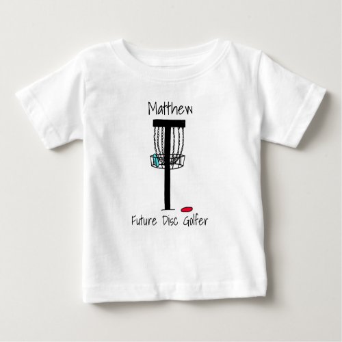 Personalized Future Disc Golfer Baby  Baby   Baby T_Shirt