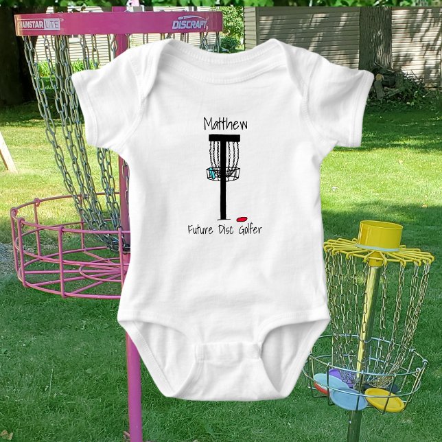Personalized Future Disc Golfer Baby  Baby Bodysui Baby Bodysuit (Creator Uploaded)
