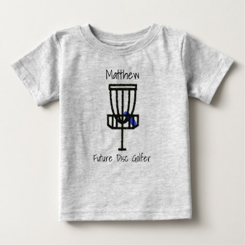 Personalized Future Disc Golfer Baby Baby T_Shirt