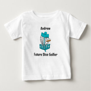 Personalized Future Disc Golfer Baby T-Shirt