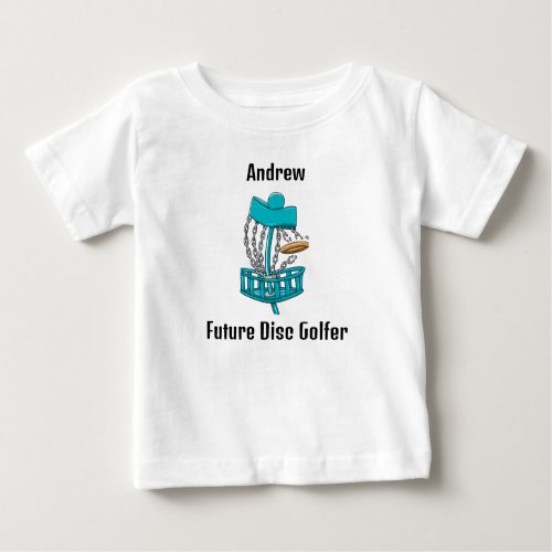 Personalized Future Disc Golfer Baby T_Shirt