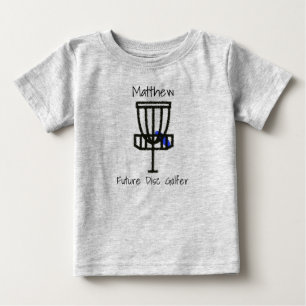 Personalized Future Disc Golfer Baby T-Shirt
