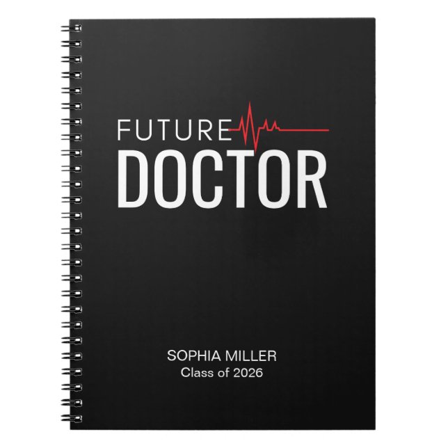 Personalized Future Doctor Graduation Notebook (Front)
