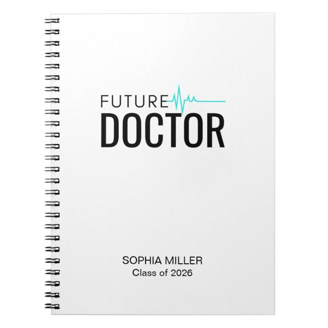 Personalized Future Doctor Graduation Notebook (Front)