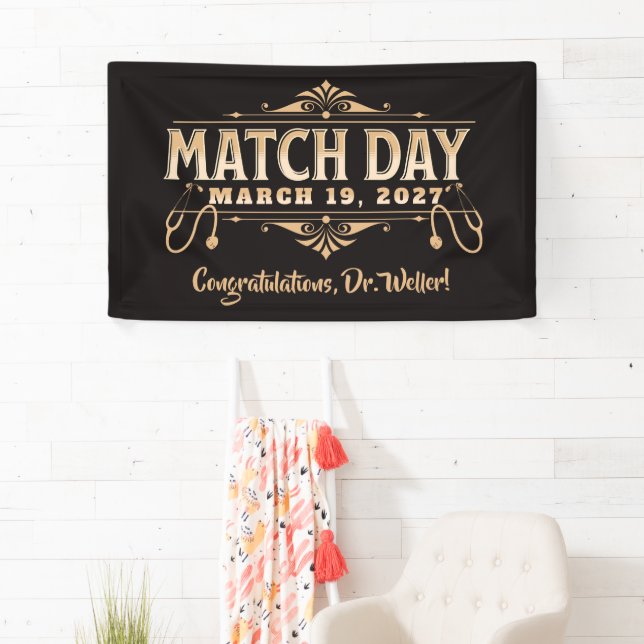Personalized Future Doctor Match Day 2027 Banner (Insitu)