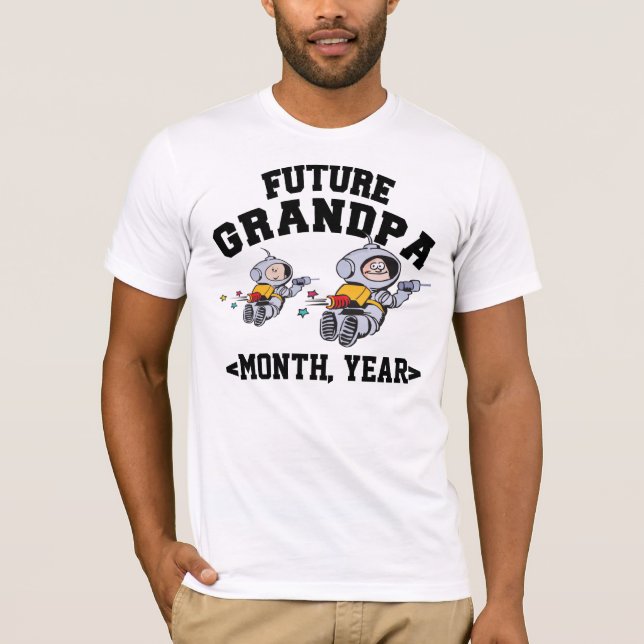 Personalized Future Grandpa T-Shirt (Front)
