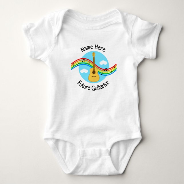 Personalized Future Guitarist Bodysuit (Front)