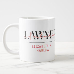 Personalized Future Lawyer Name Giant Coffee Mug