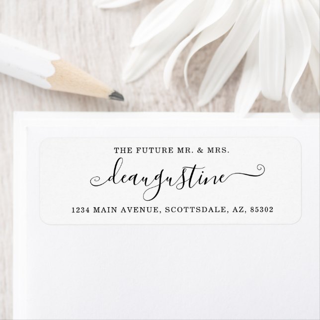 Personalized Future Mr & Mrs Return Address Labels (Insitu)